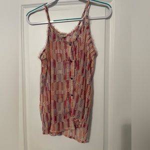 Cute sleeveless sheet boho type top